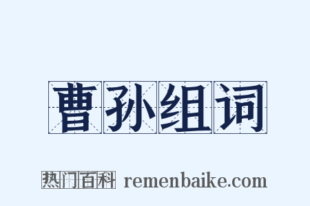 曹孙组词是什么意思的图片